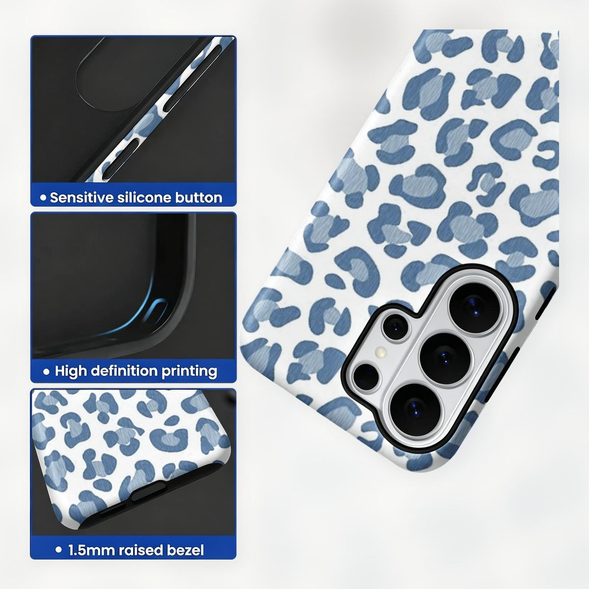 Blue Leopard Print 2-in-1 Dual - đánh giá và giá Computer Case
