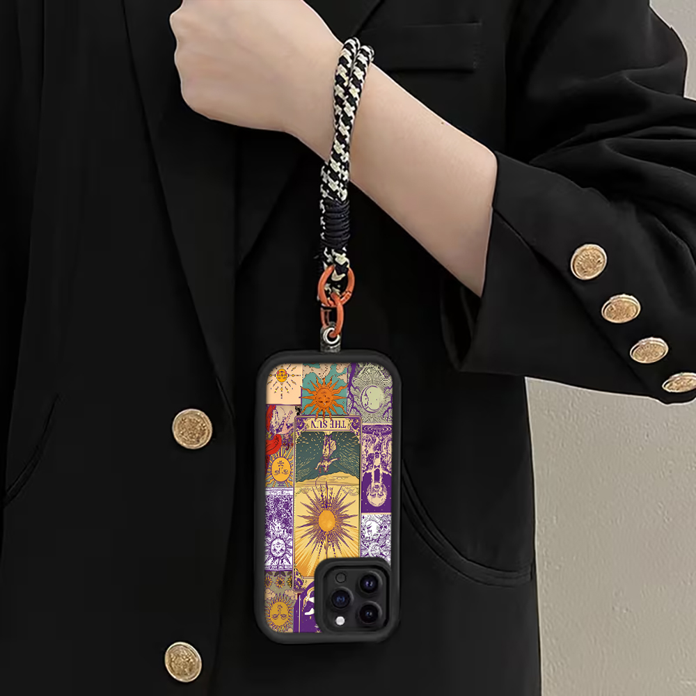 Vintage Sun Tarot Cards Strap  - đánh giá và giá Matte Pc Case